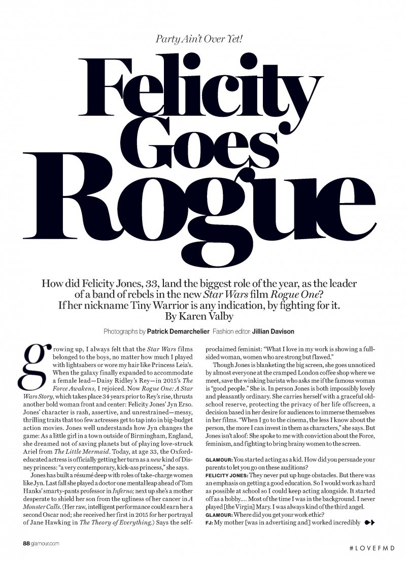Felicity Goes Rogue, January 2017
