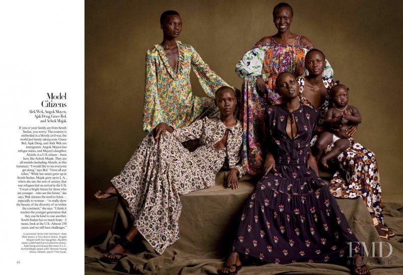 Alek Wek featured in Home of the Brave, January 2017