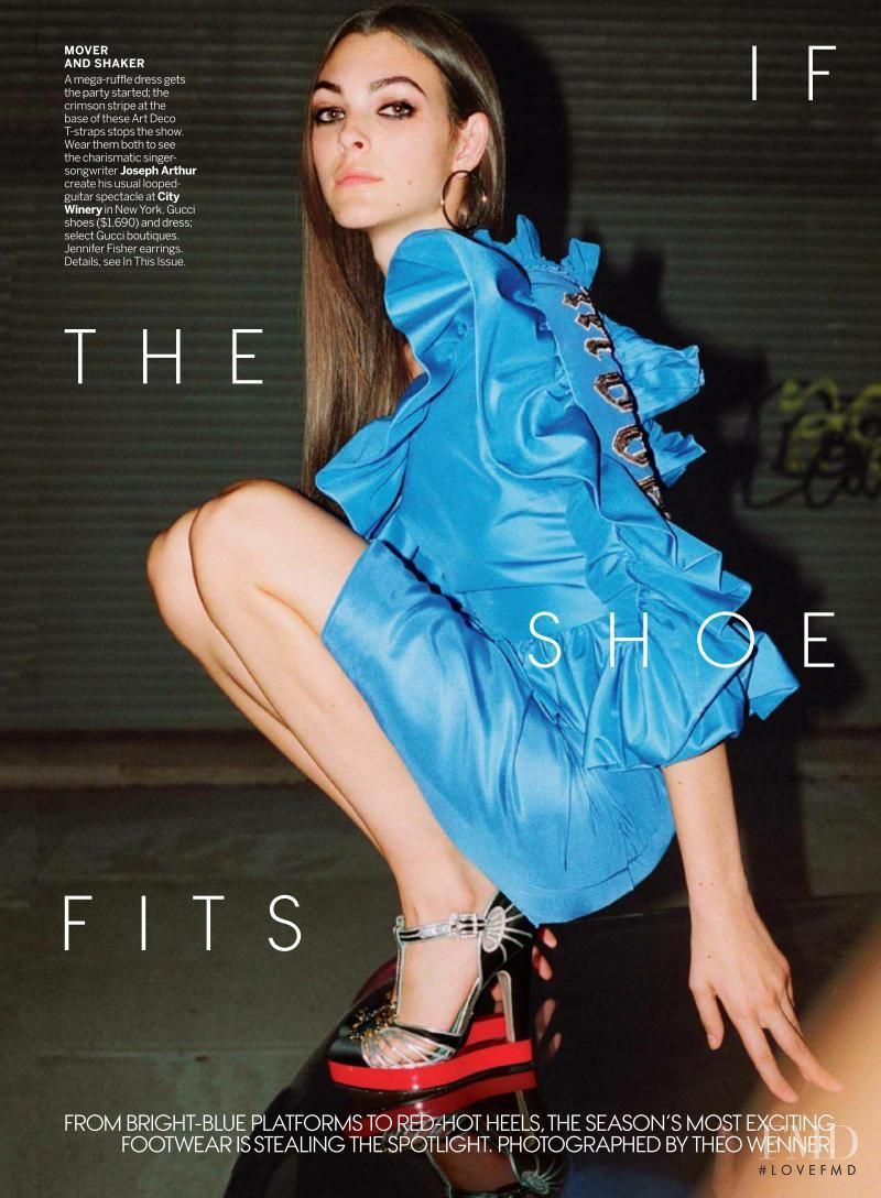 Vittoria Ceretti featured in If The Shoe Fits, January 2017