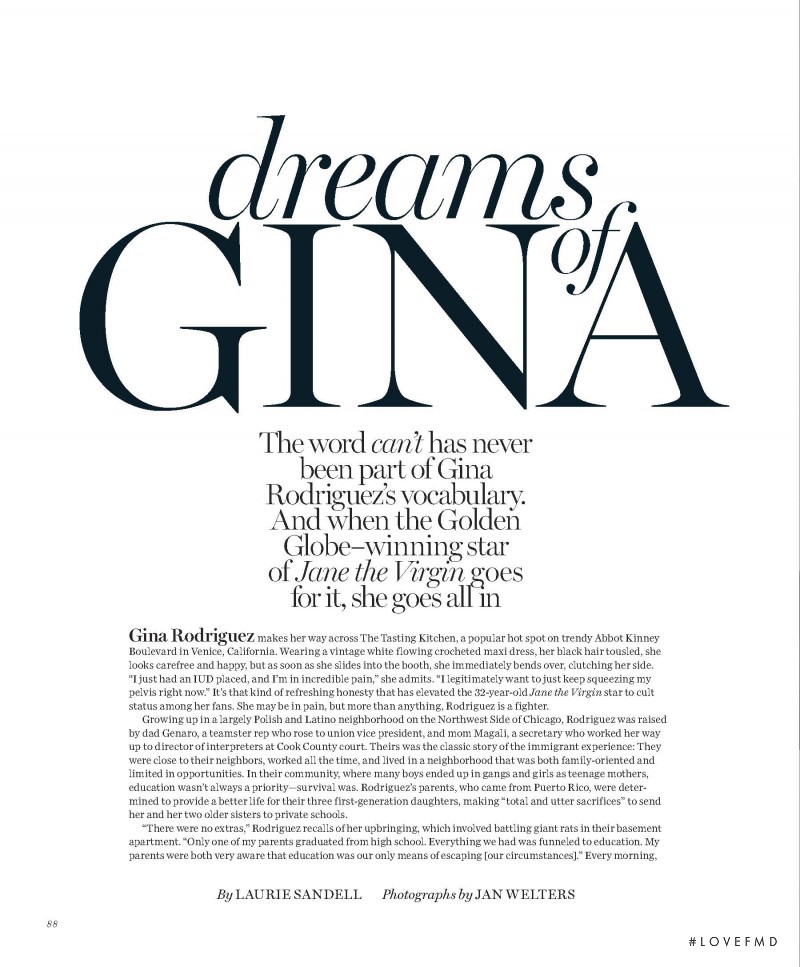 Dreams of Gina, January 2017