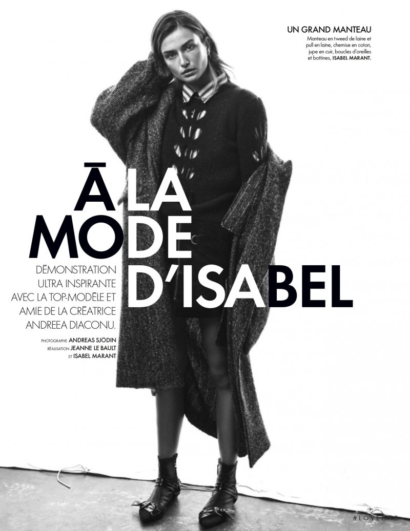 Andreea Diaconu featured in A La Mode D\'Isabel, September 2016
