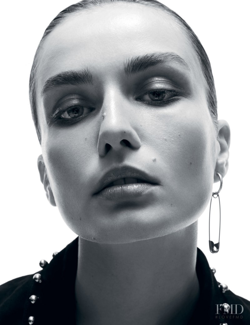 Andreea Diaconu featured in Anthony Vaccarello, September 2015