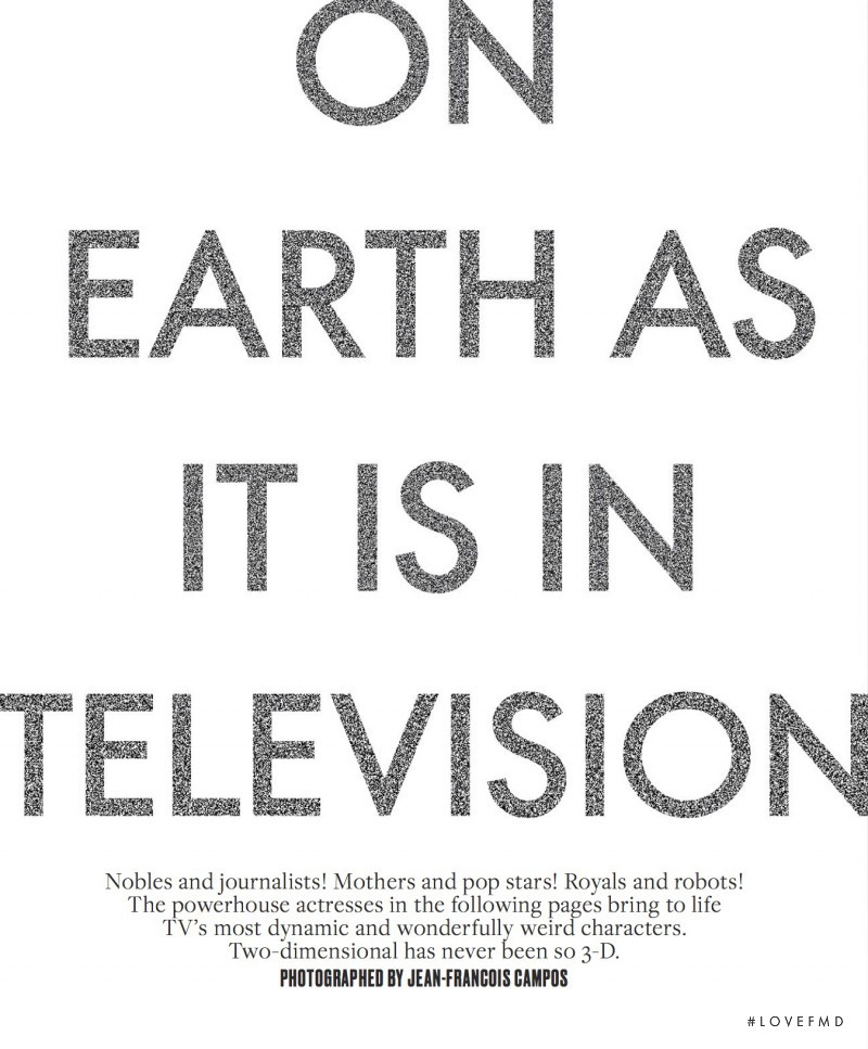 On Earth As It Is In Television, February 2017