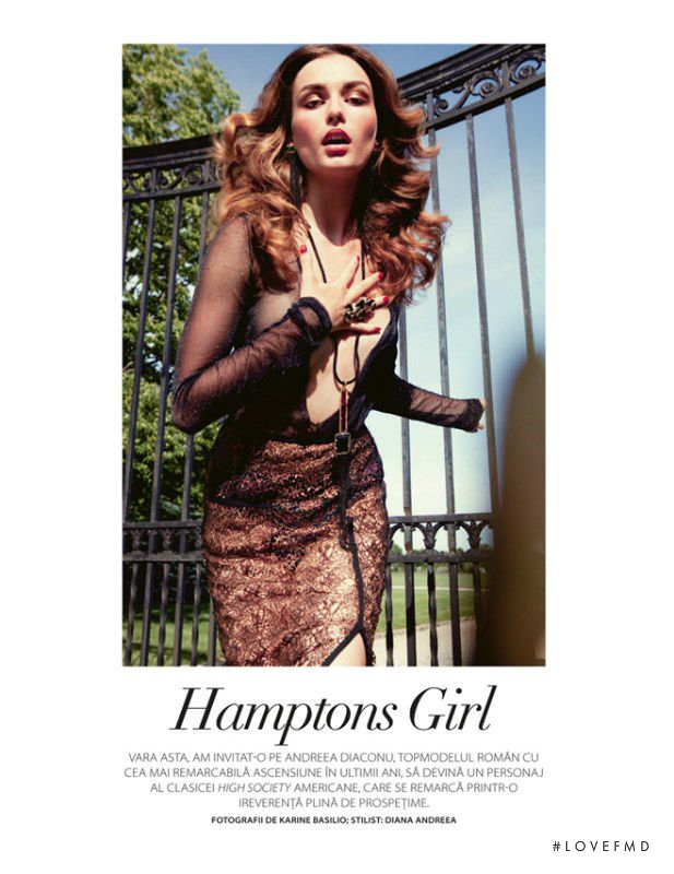 Andreea Diaconu featured in Hamptons Girl, July 2011