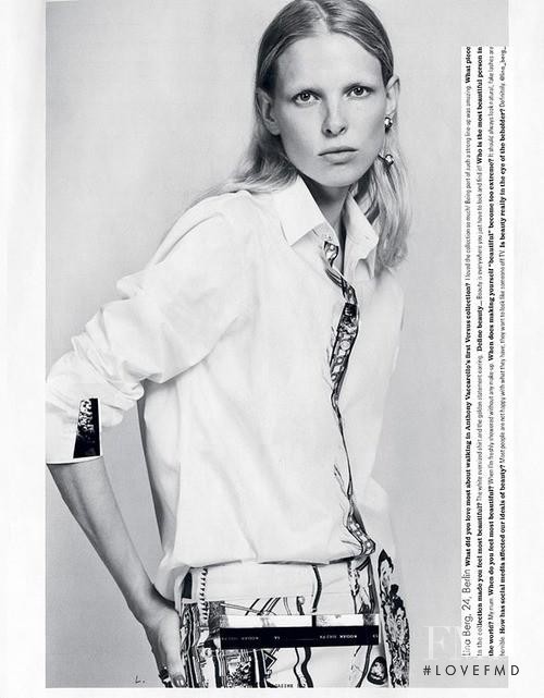 Lina Berg featured in How Very Versace of You!, November 2014