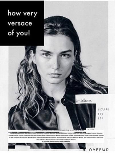 Andreea Diaconu featured in How Very Versace of You!, November 2014