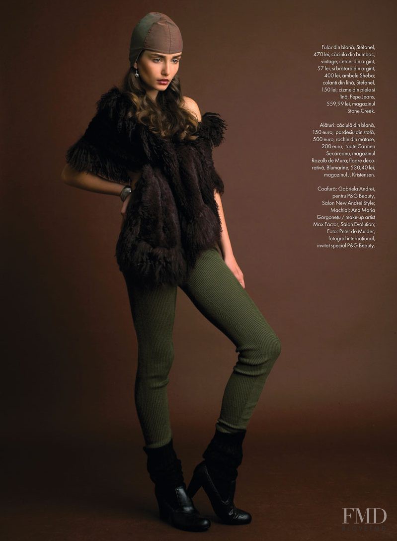 Andreea Diaconu featured in Dutch Palette, November 2007