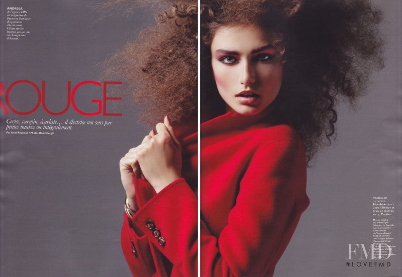 Andreea Diaconu featured in Rouge, August 2009