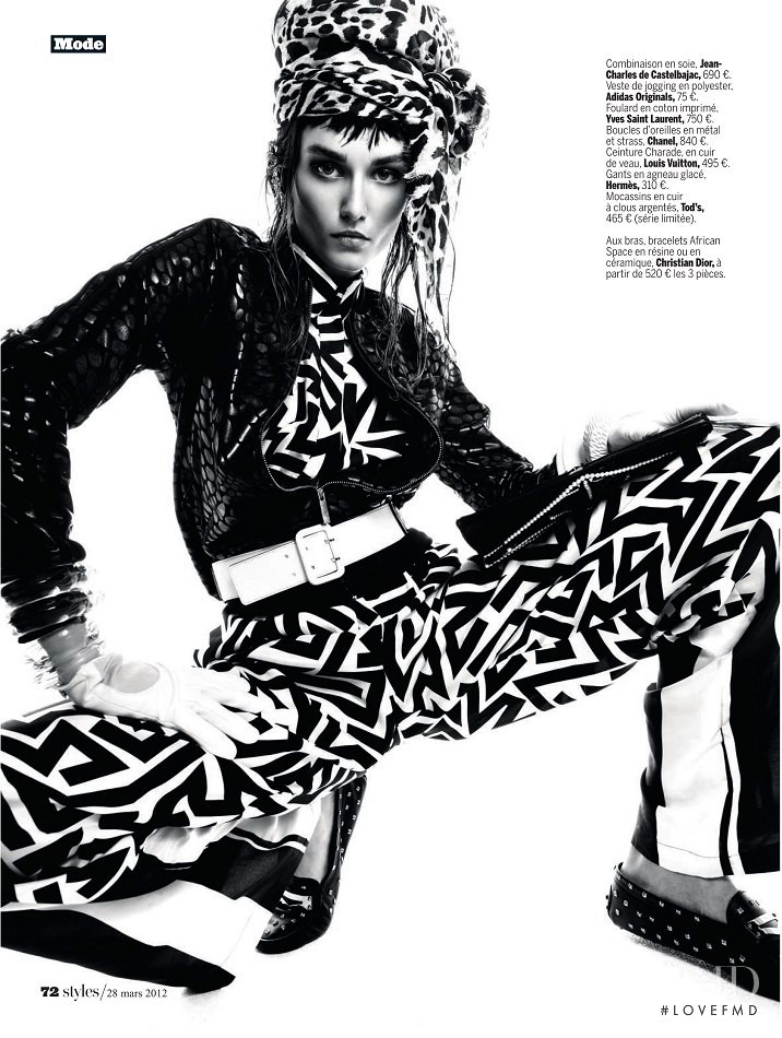 Andreea Diaconu featured in Details exotiques, March 2012