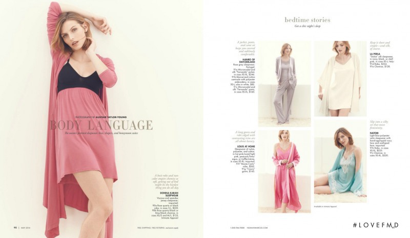 Karlina Caune featured in Body Language, May 2014