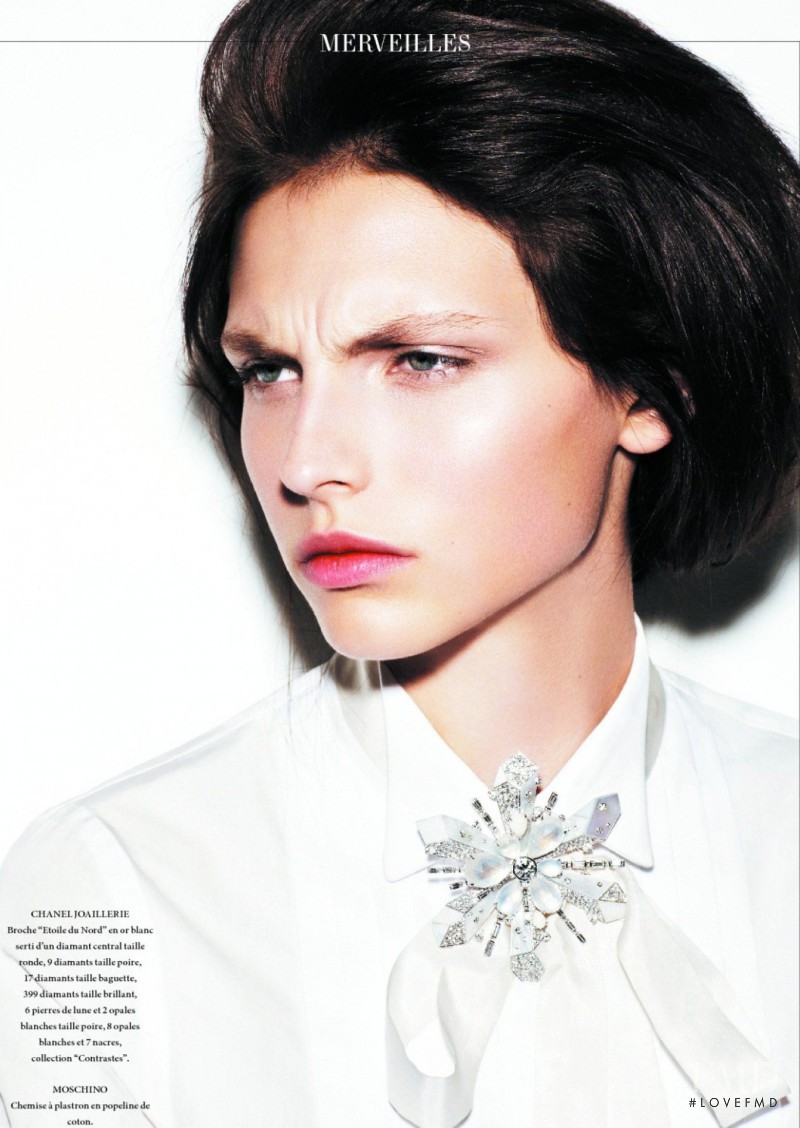 Karlina Caune featured in Color White, September 2011