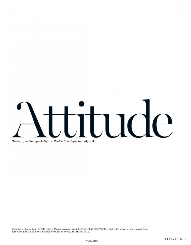 Miss Vogue: Attitude, September 2013