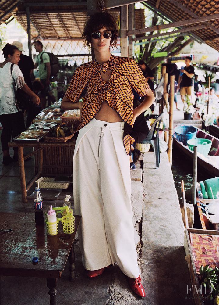 Mica Arganaraz featured in Escape Plan: Travel to Thailand in Bright, Playful Looks, February 2017