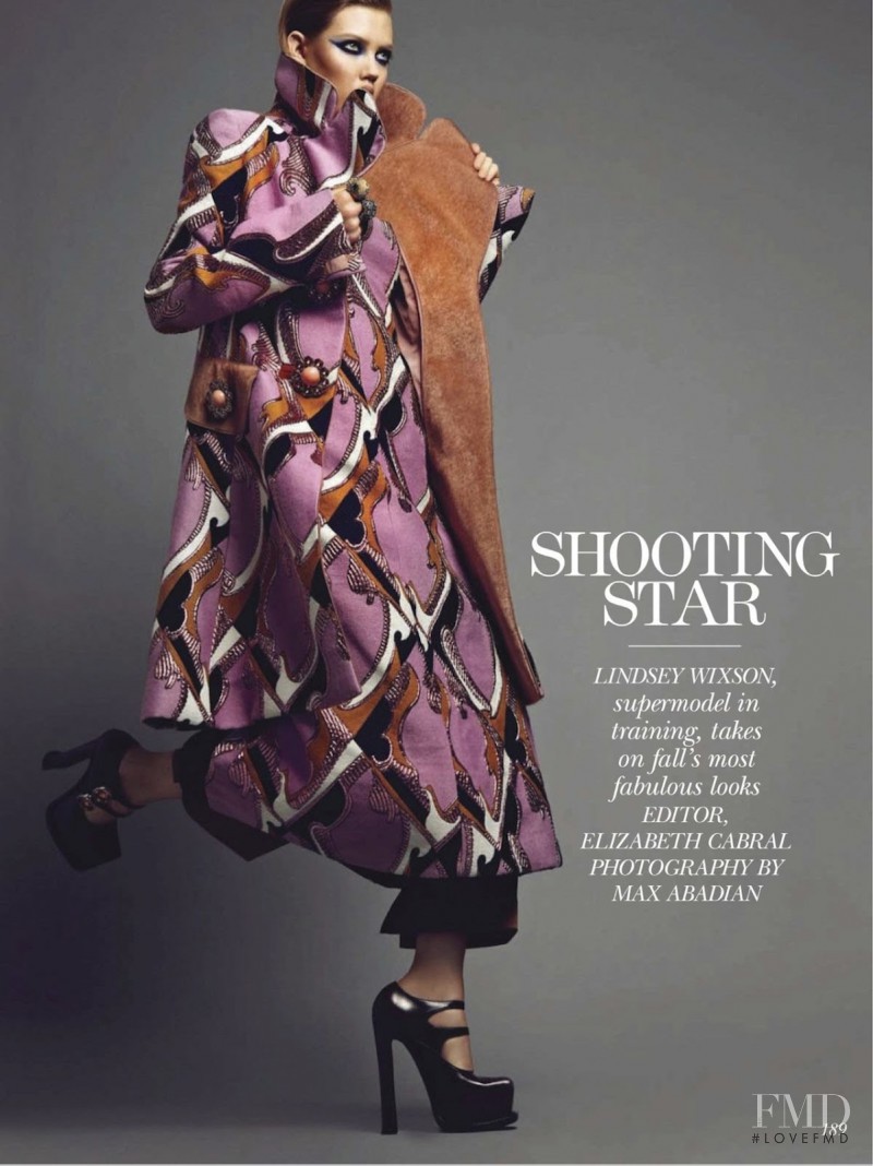 Lindsey Wixson featured in Shooting Star, September 2012