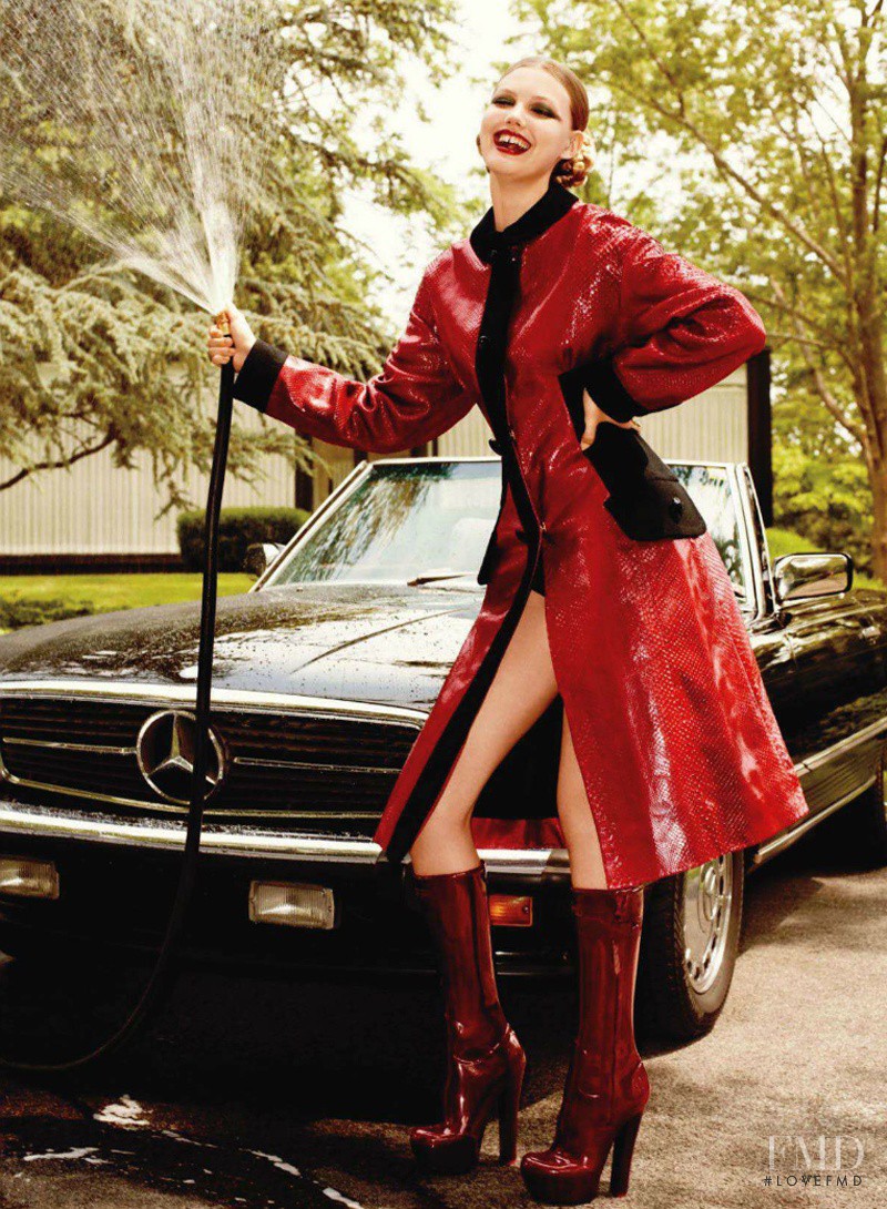 Lindsey Wixson featured in Red Hot Fashion, October 2011
