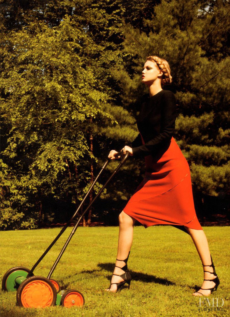 Lindsey Wixson featured in Red Hot Fashion, October 2011