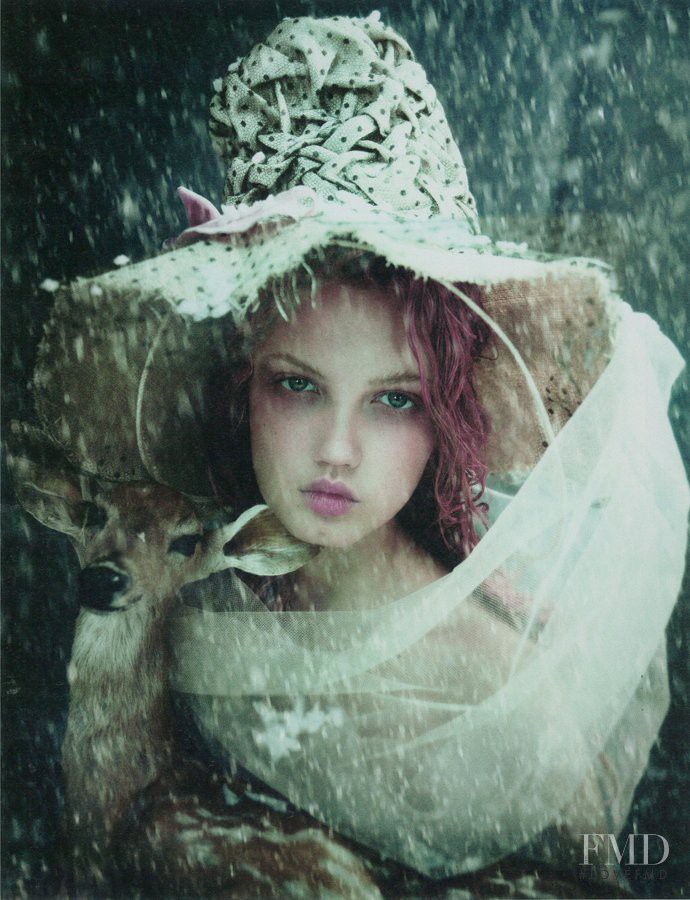 Lindsey Wixson featured in Family Circus, December 2010