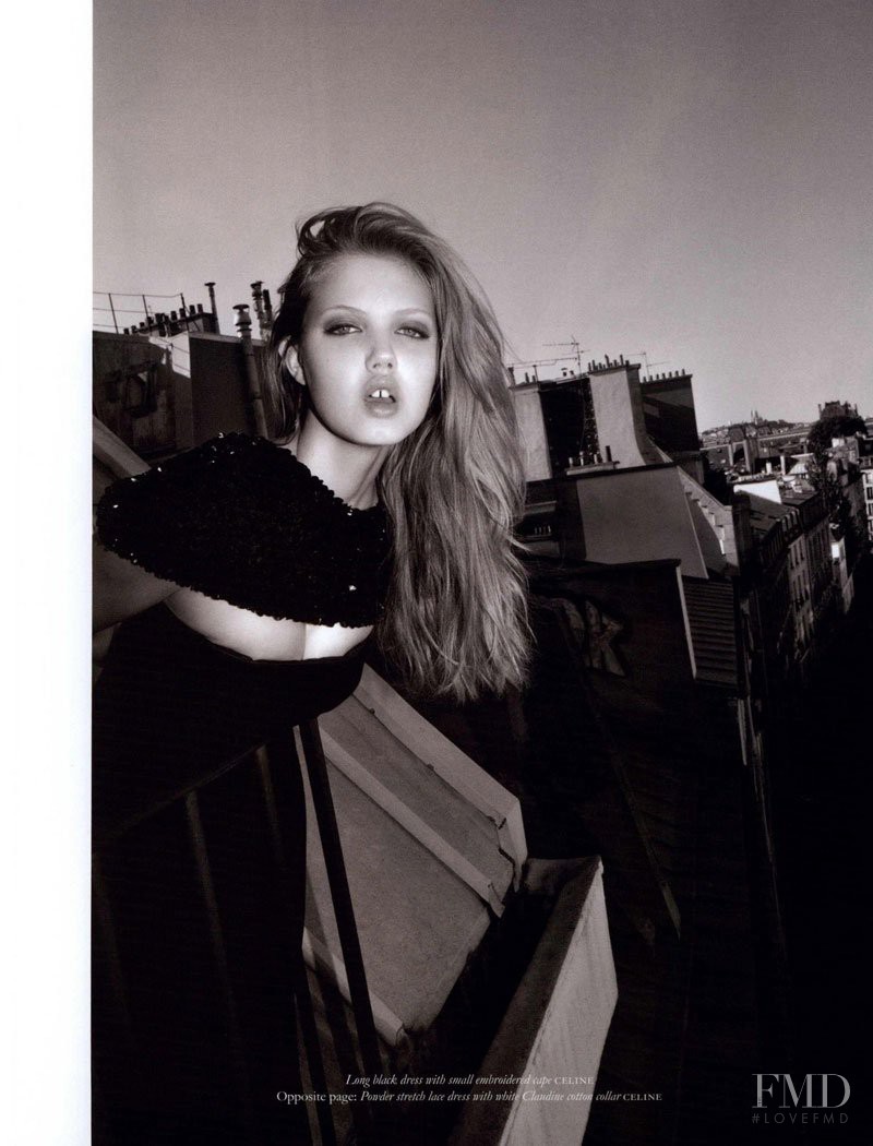Lindsey Wixson featured in Yasmine Eslami\'s seven favorite pieces fo the season, September 2010