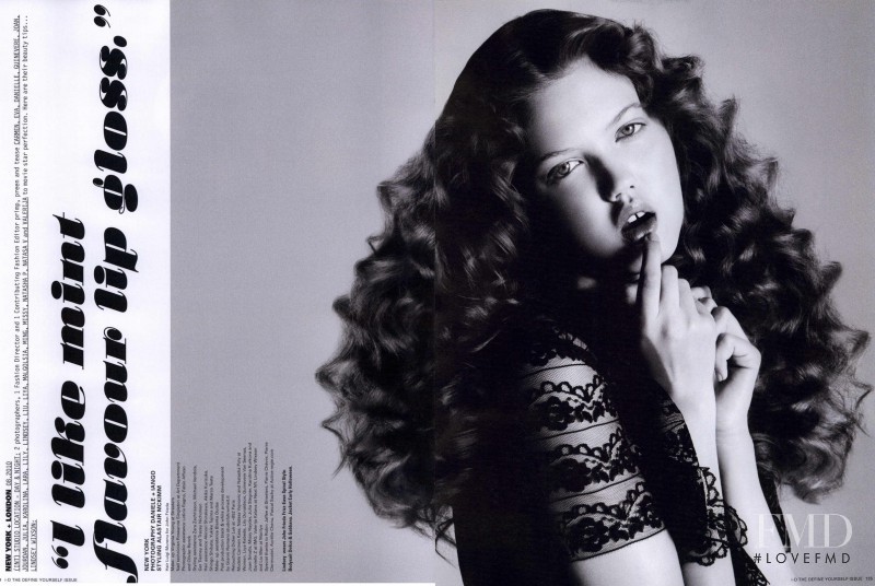 Lindsey Wixson featured in I Like Mint Flavor Lip Gloss, September 2010