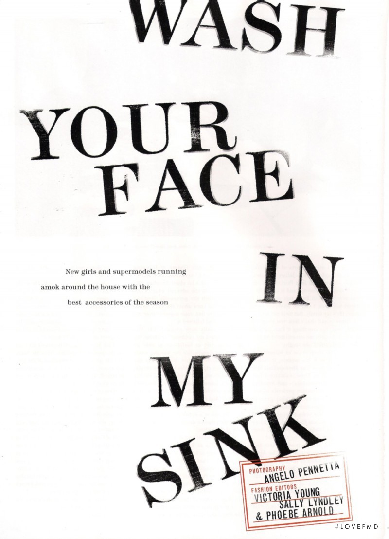 Fash Your Face In My Skin, February 2010