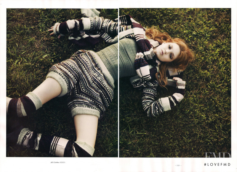 Lindsey Wixson featured in Wander Bird, September 2009