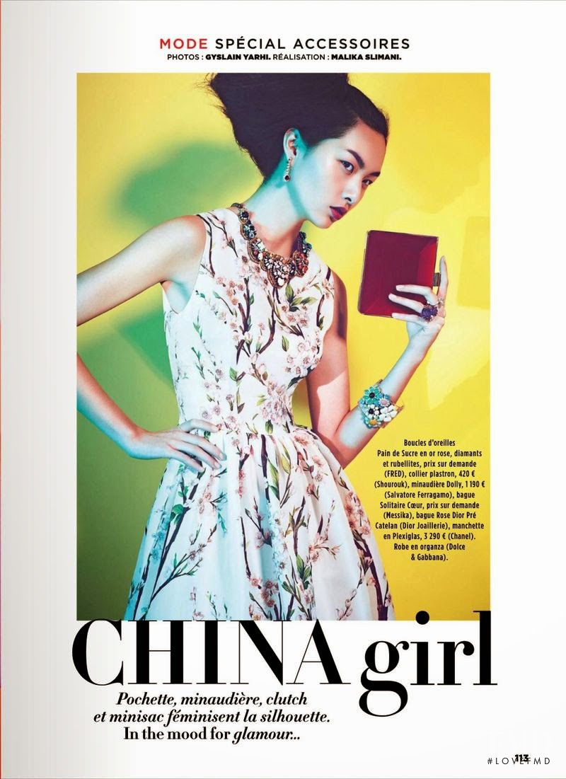 Ling Yue Zhang featured in China Girl, March 2014