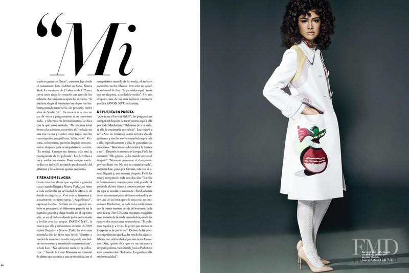 Luz Pavon featured in Mi, August 2014