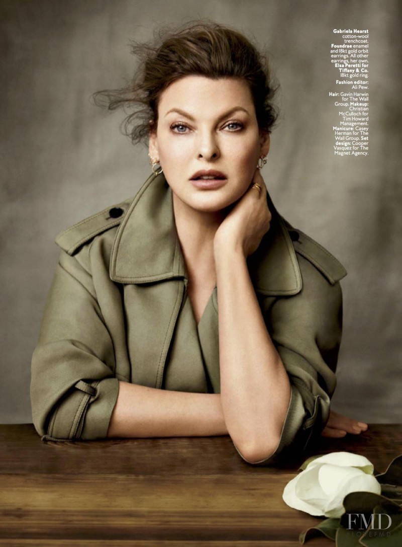 Linda Evangelista featured in Model Beauty, March 2017