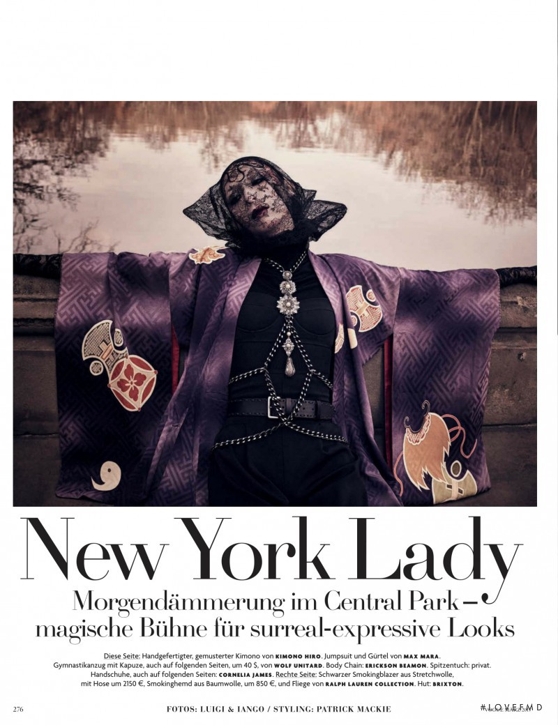 Issa Lish featured in New York Lady, March 2017