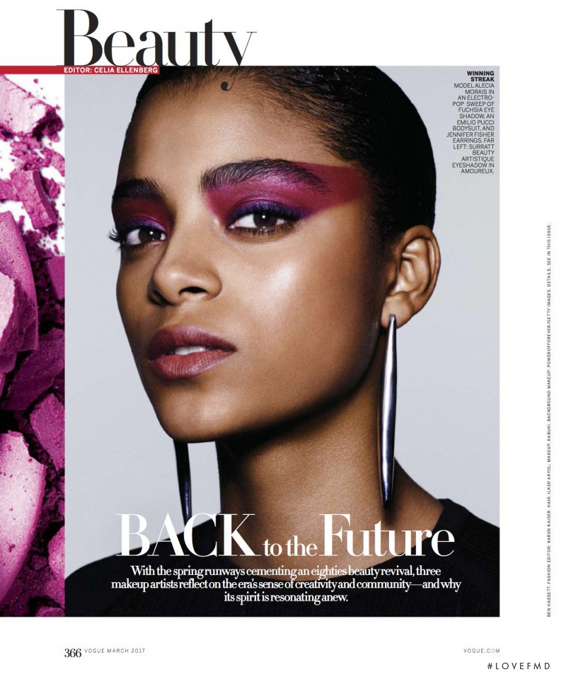 Alécia Morais featured in Back to the Future, March 2017