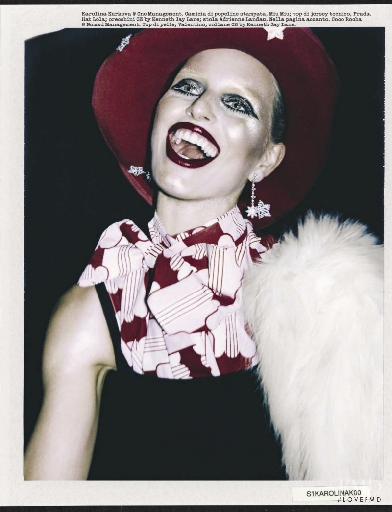 Karolina Kurkova featured in The Polaroid Issue, March 2017