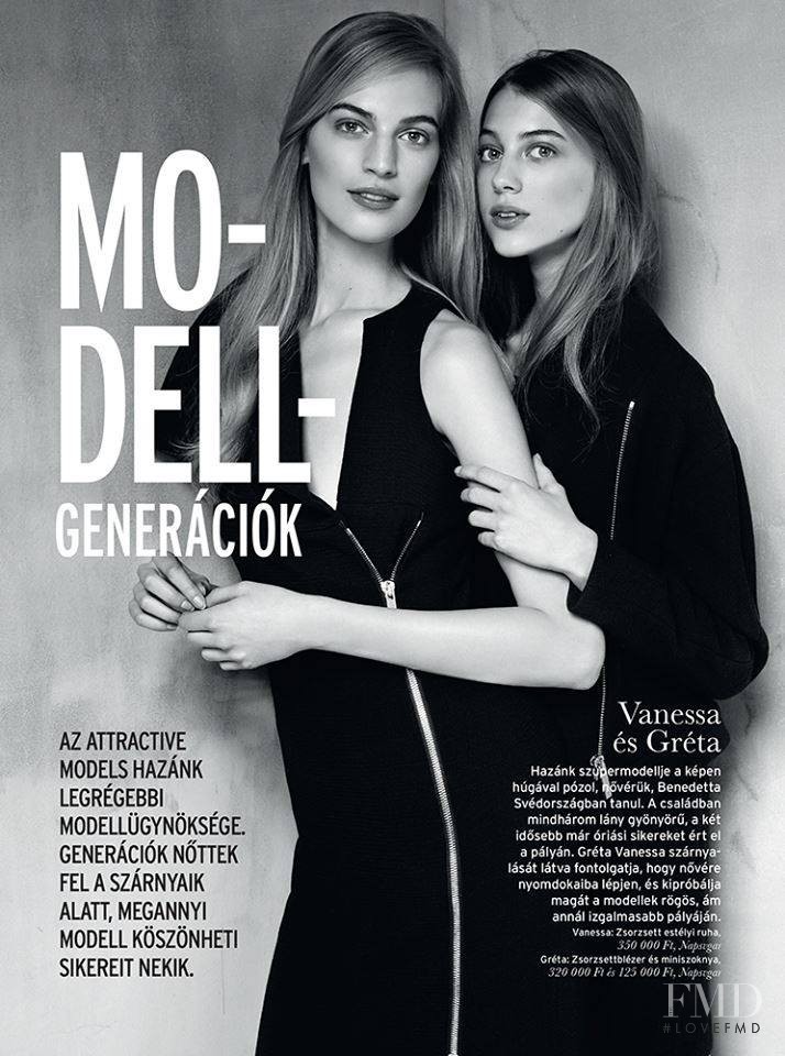 Vanessa Axente featured in Modellgeneraciok, July 2015