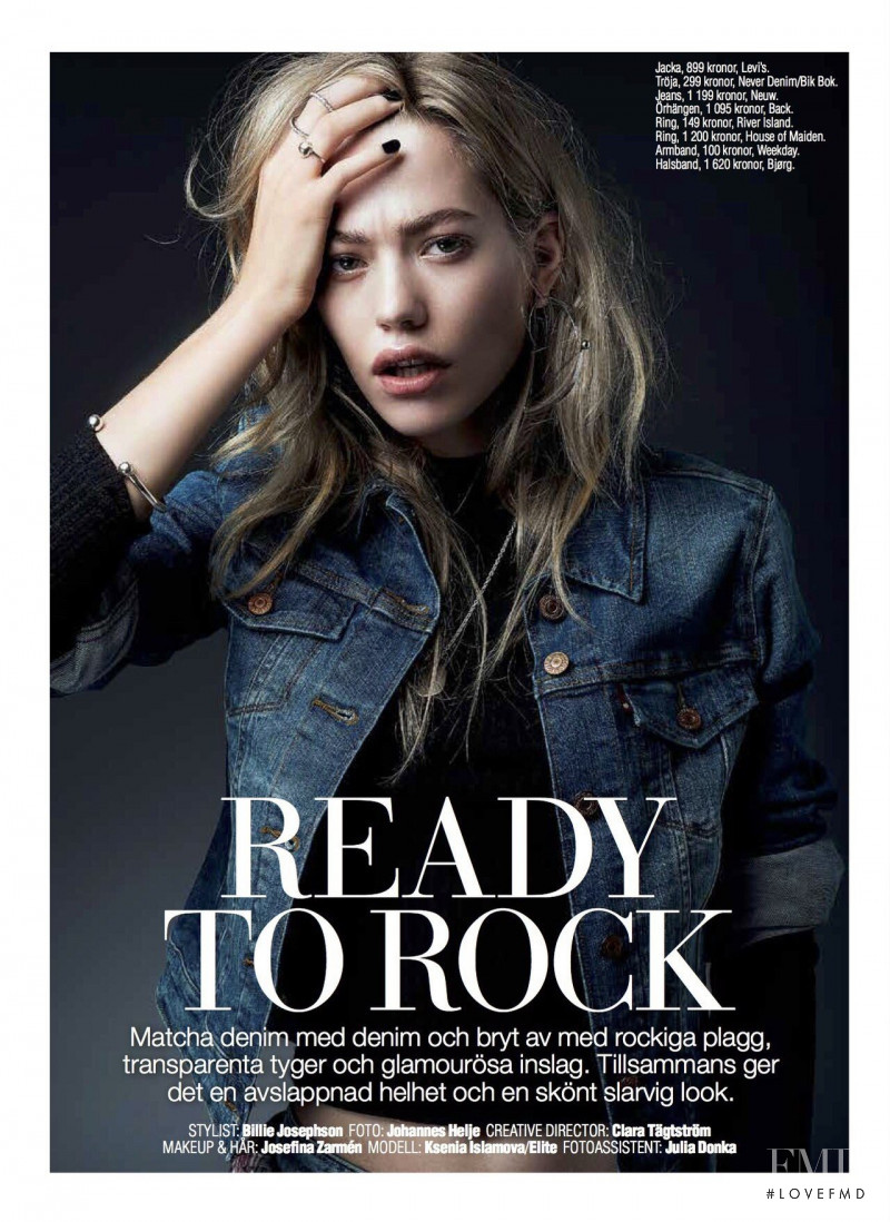 Ksenia Islamova featured in Ready To Rock, November 2014