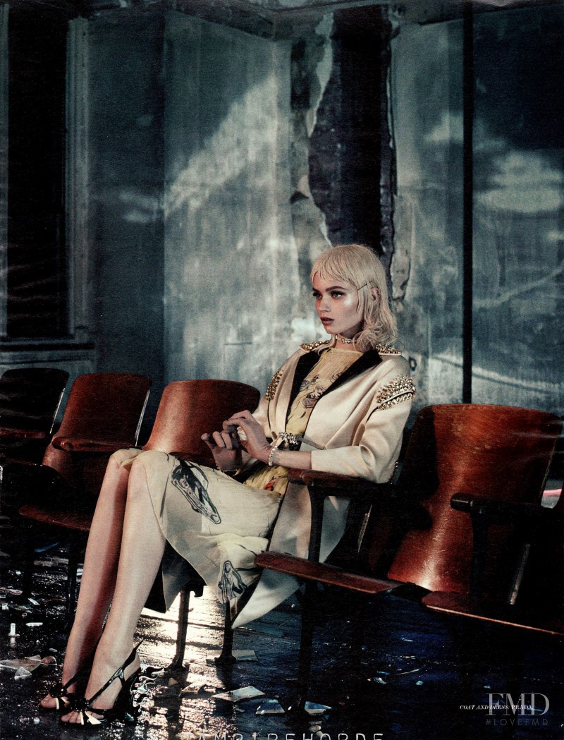 Abbey Lee Kershaw featured in As she waits, March 2012