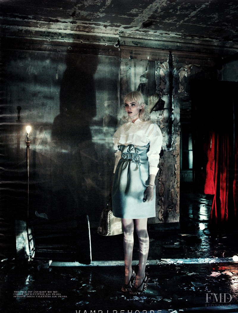 Abbey Lee Kershaw featured in As she waits, March 2012