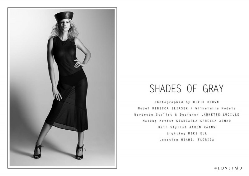 Rebecca Eliasek featured in Shades of Grey, March 2016