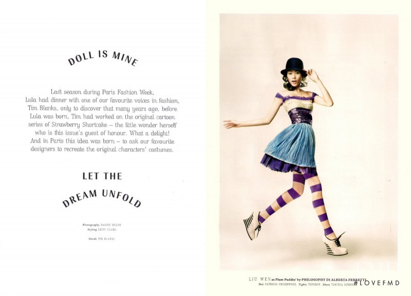 Liu Wen featured in Dawn Is Mine, But I Will Share It Dancing Til The Break of Day, February 2010