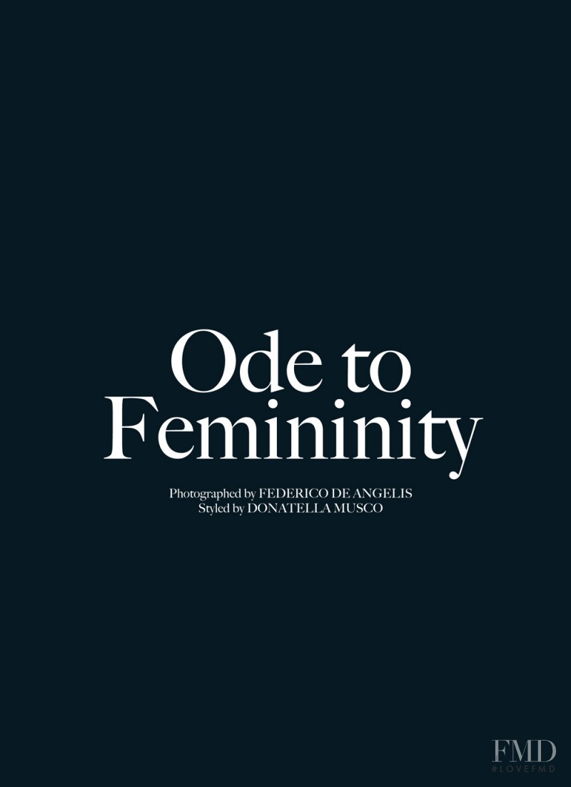 Ode To Femininity, March 2012