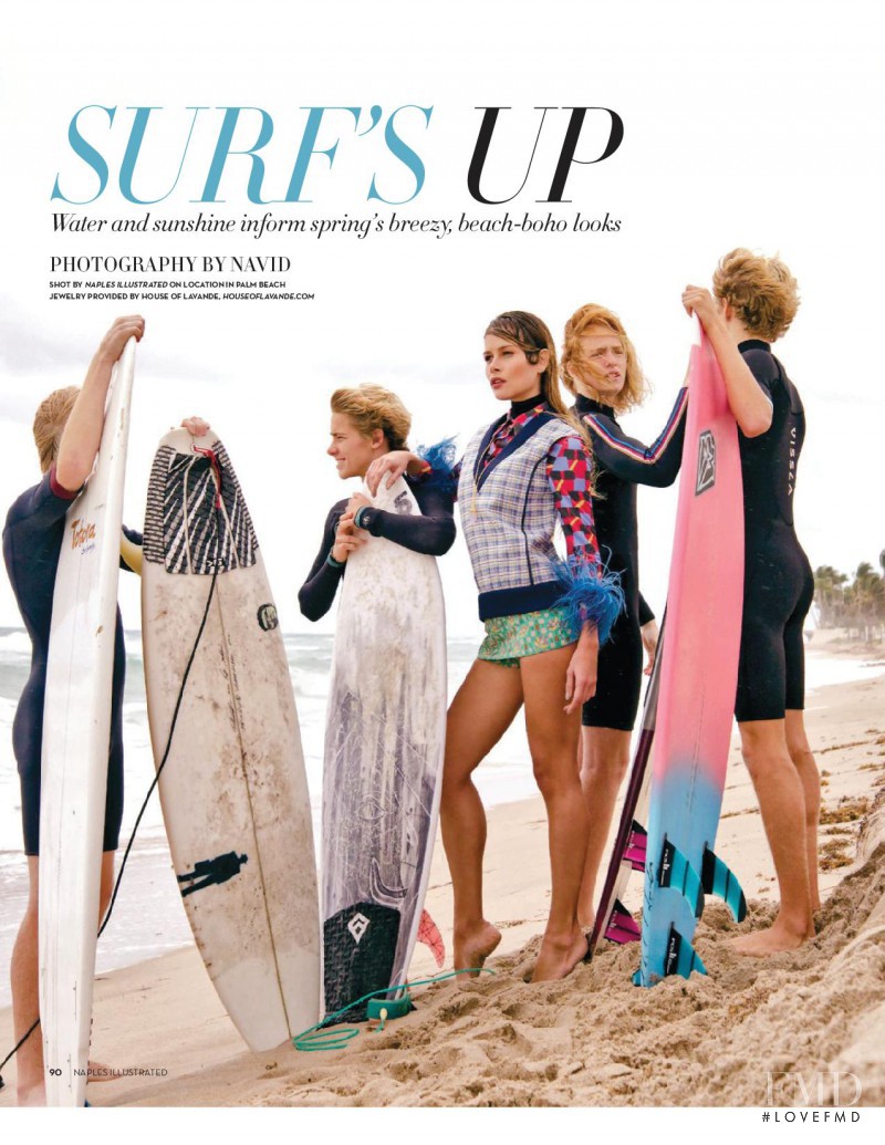 Natalia Borges featured in Surf\'s Up, February 2017