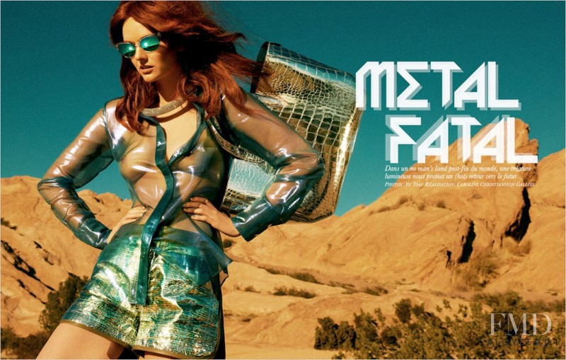 Lydia Hearst featured in Metal Fatal, March 2012