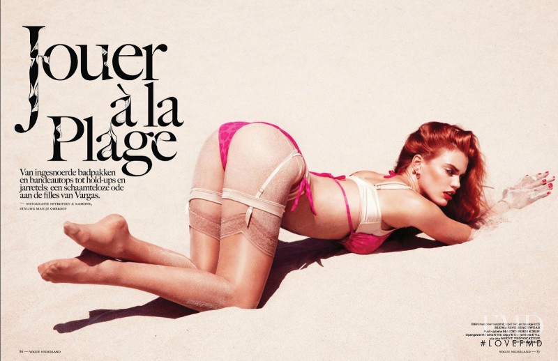 Rianne ten Haken featured in Jouer A La Plage, August 2012