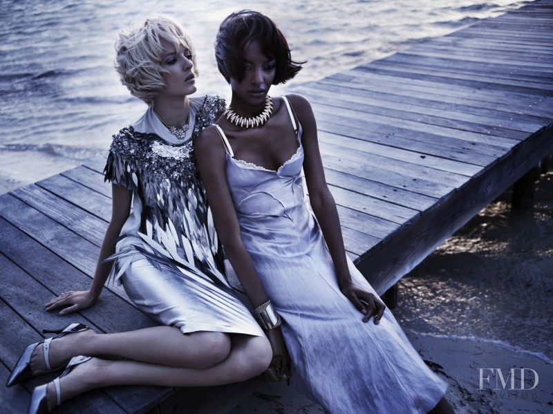 Jourdan Dunn featured in Swept Away, April 2012