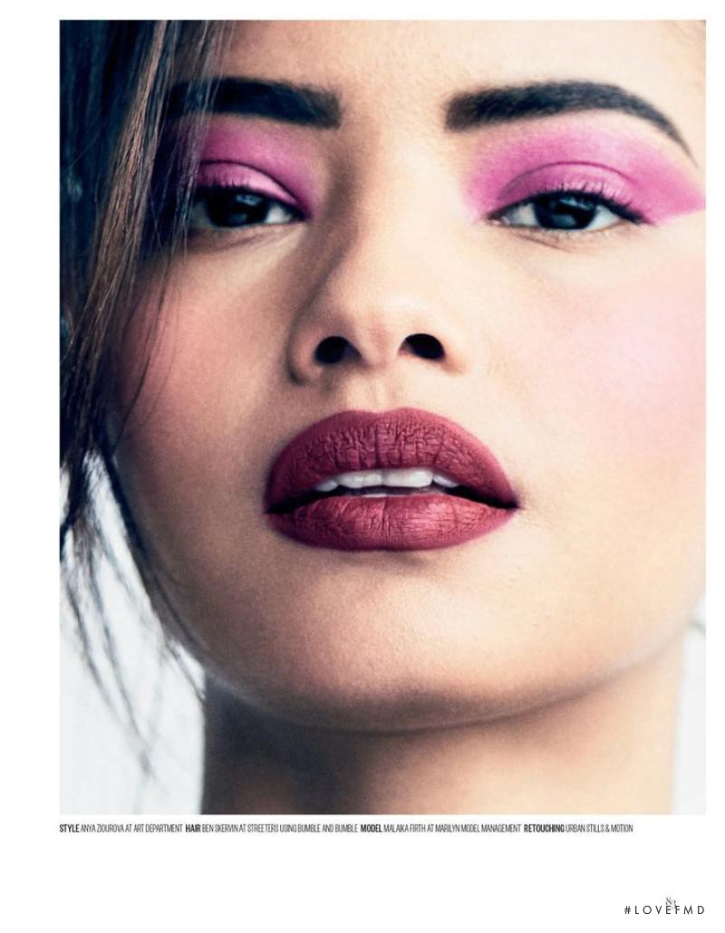 Malaika Firth featured in Beauty: Pinks & Purples, March 2017