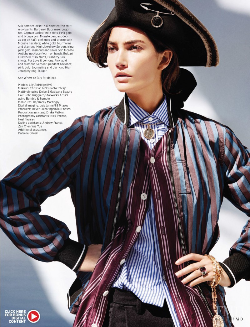 Lily Aldridge featured in Tomboy Named Lily, November 2016
