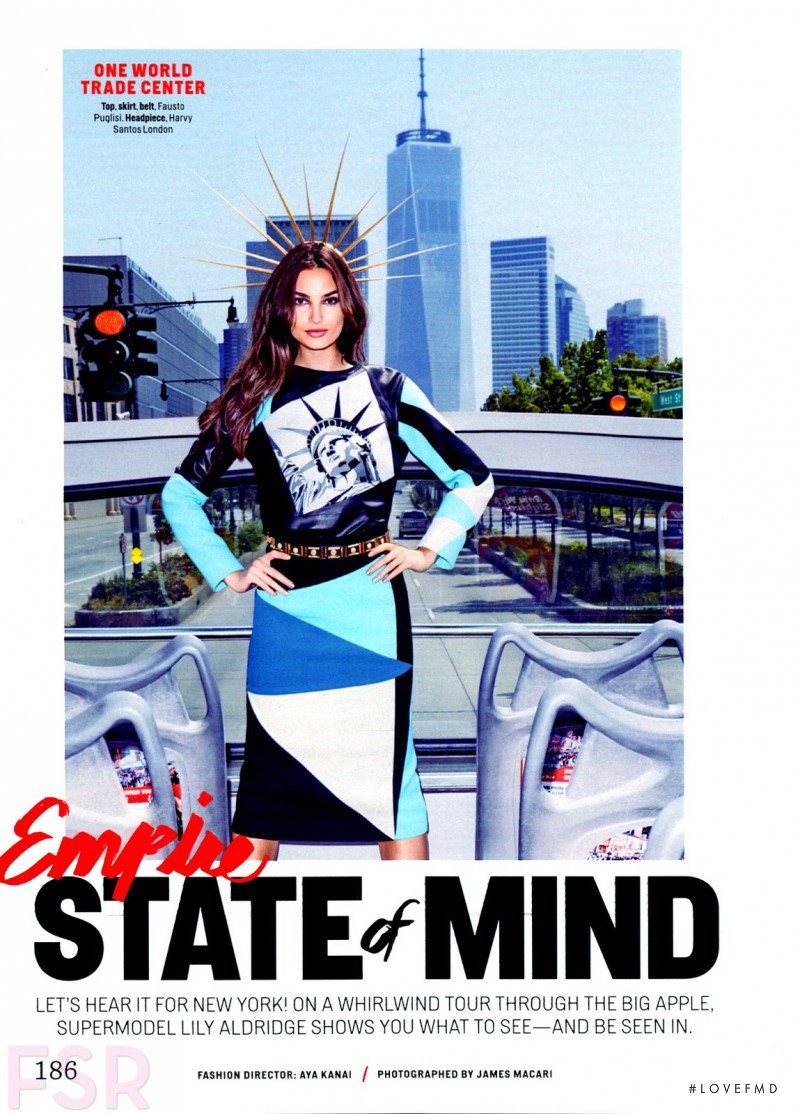 Lily Aldridge featured in State of Mind, October 2014