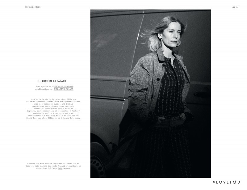 Lucie de la Falaise featured in A Land Of Contrast, March 2012
