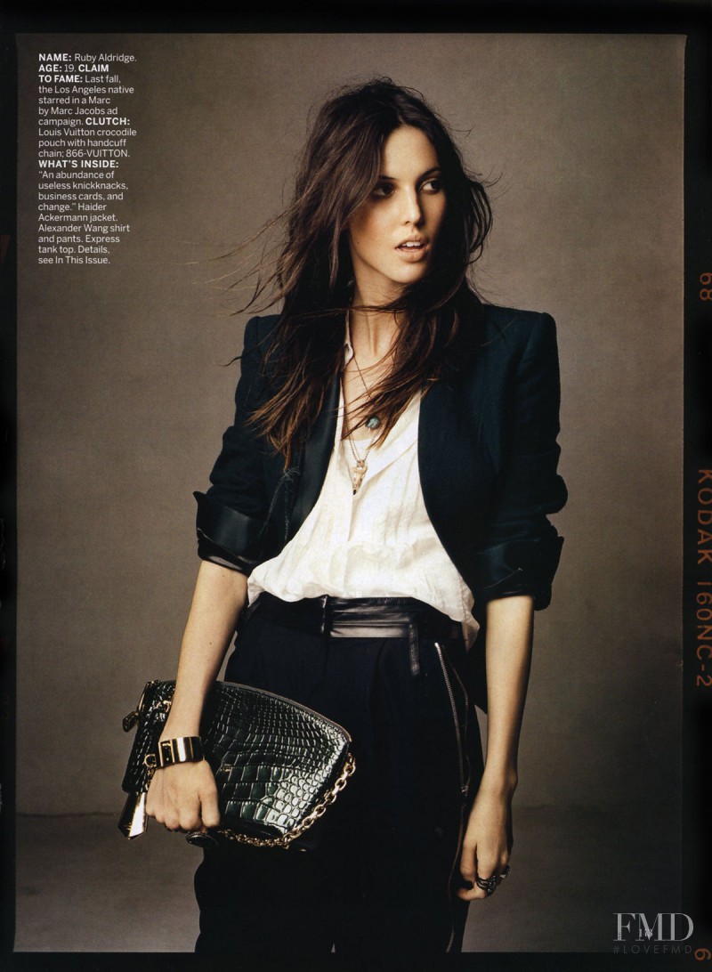 Ruby Aldridge featured in Taking Hold, July 2011