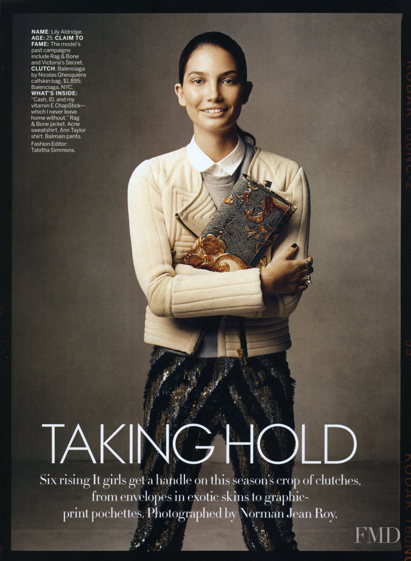 Lily Aldridge featured in Taking Hold, July 2011