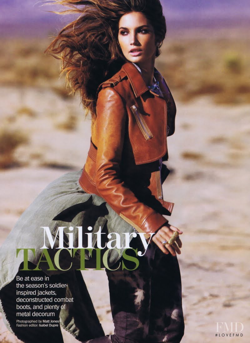 Lily Aldridge featured in Military Tactics, March 2010