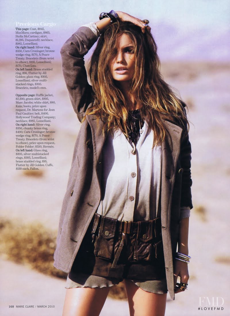 Lily Aldridge featured in Military Tactics, March 2010